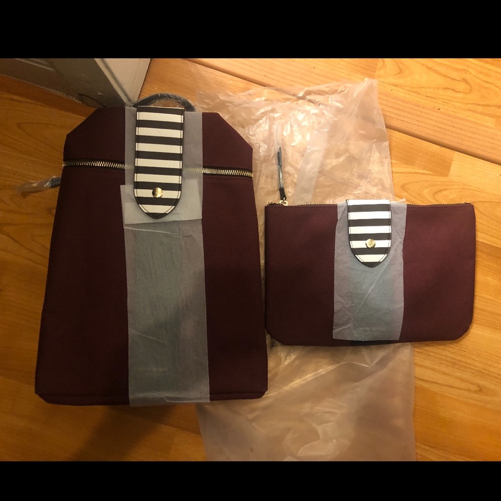 Henri bendel Canva mini backpack and pouch